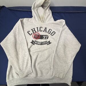 Gildan Gray Chicago Windy City Hoodie